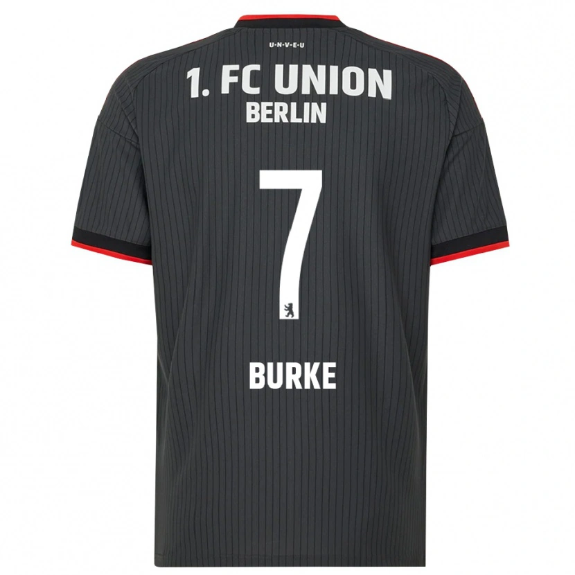 Danxen Niño Camiseta Oliver Burke #7 Negro Blanco Rojo 2ª Equipación 2026/27 La Camisa