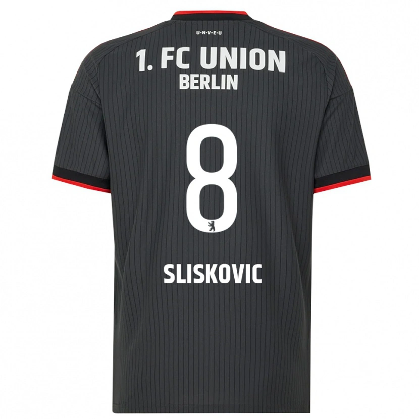 Danxen Niño Camiseta Duje Sliskovic #8 Negro Blanco Rojo 2ª Equipación 2026/27 La Camisa