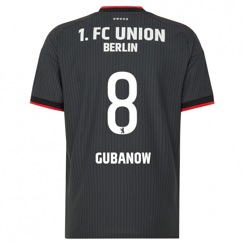 Danxen Niño Camiseta Oskar Gubanow #8 Negro Blanco Rojo 2ª Equipación 2026/27 La Camisa