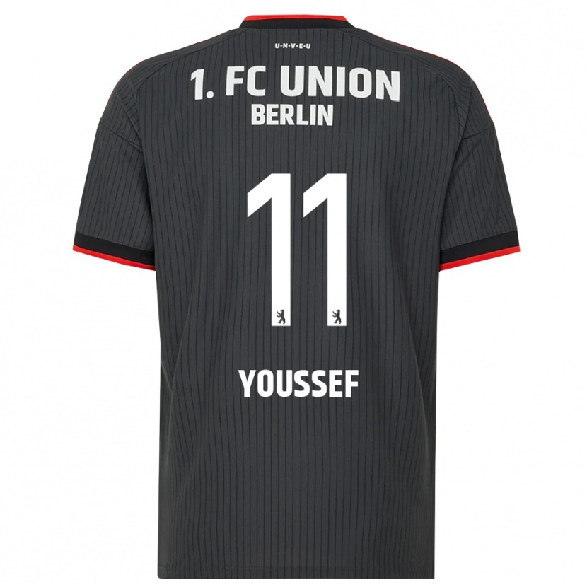 Danxen Niño Camiseta Nour Youssef #11 Negro Blanco Rojo 2ª Equipación 2026/27 La Camisa