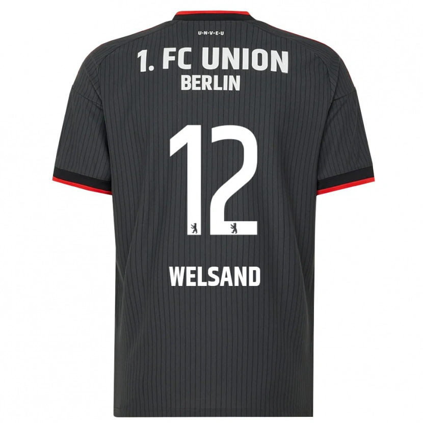 Danxen Niño Camiseta Oskar Welsand #12 Negro Blanco Rojo 2ª Equipación 2026/27 La Camisa