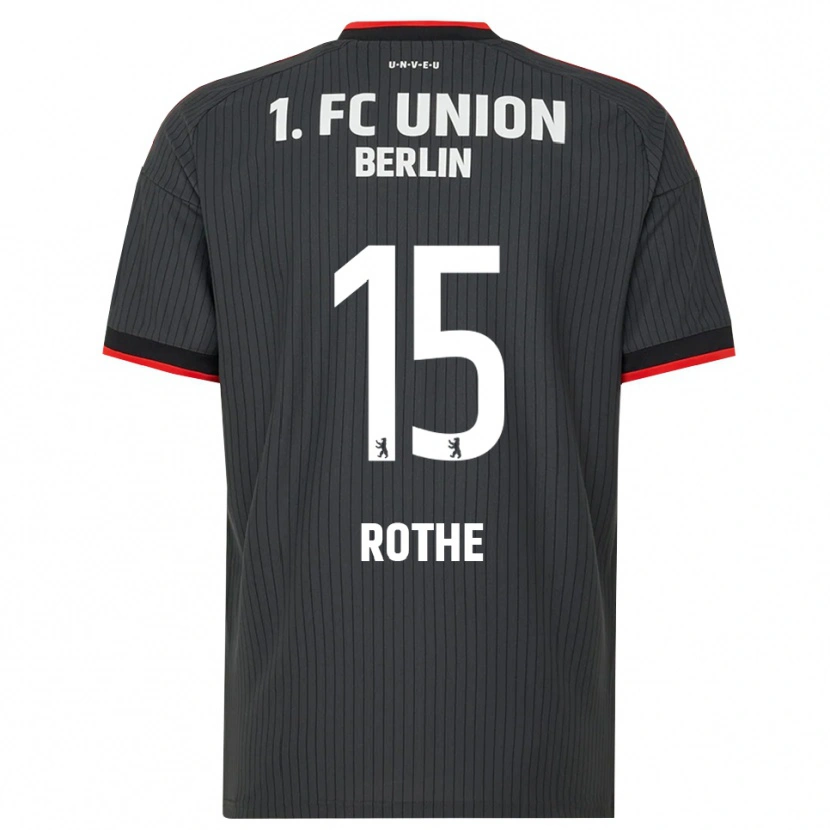 Danxen Niño Camiseta Tom Rothe #15 Negro Blanco Rojo 2ª Equipación 2026/27 La Camisa