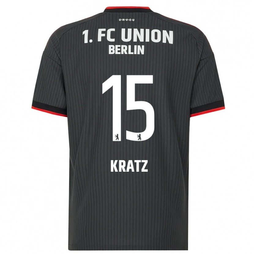 Danxen Niño Camiseta Hannah Kratz #15 Negro Blanco Rojo 2ª Equipación 2026/27 La Camisa