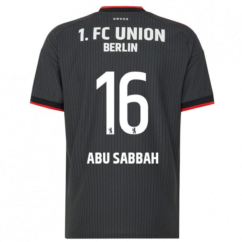 Danxen Niño Camiseta Sarah Abu Sabbah #16 Negro Blanco Rojo 2ª Equipación 2026/27 La Camisa