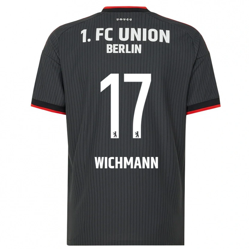 Danxen Niño Camiseta Julius Wichmann #17 Negro Blanco Rojo 2ª Equipación 2026/27 La Camisa