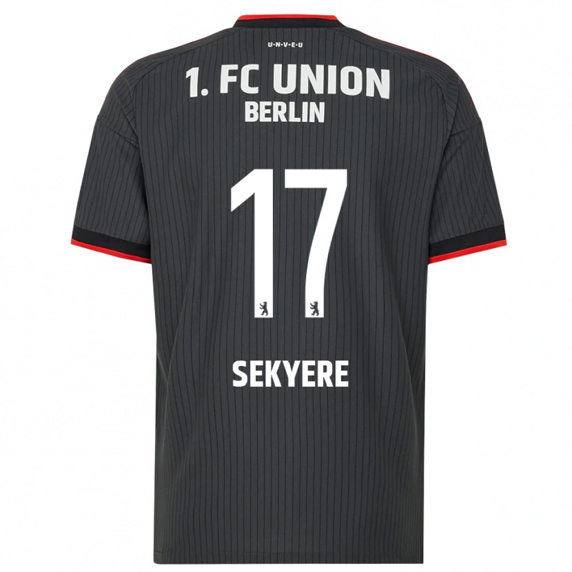 Danxen Niño Camiseta Anderson Sekyere #17 Negro Blanco Rojo 2ª Equipación 2026/27 La Camisa
