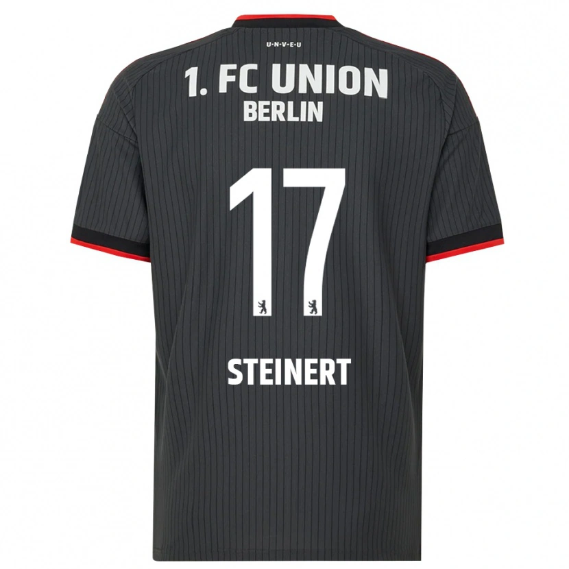 Danxen Niño Camiseta Judith Steinert #17 Negro Blanco Rojo 2ª Equipación 2026/27 La Camisa