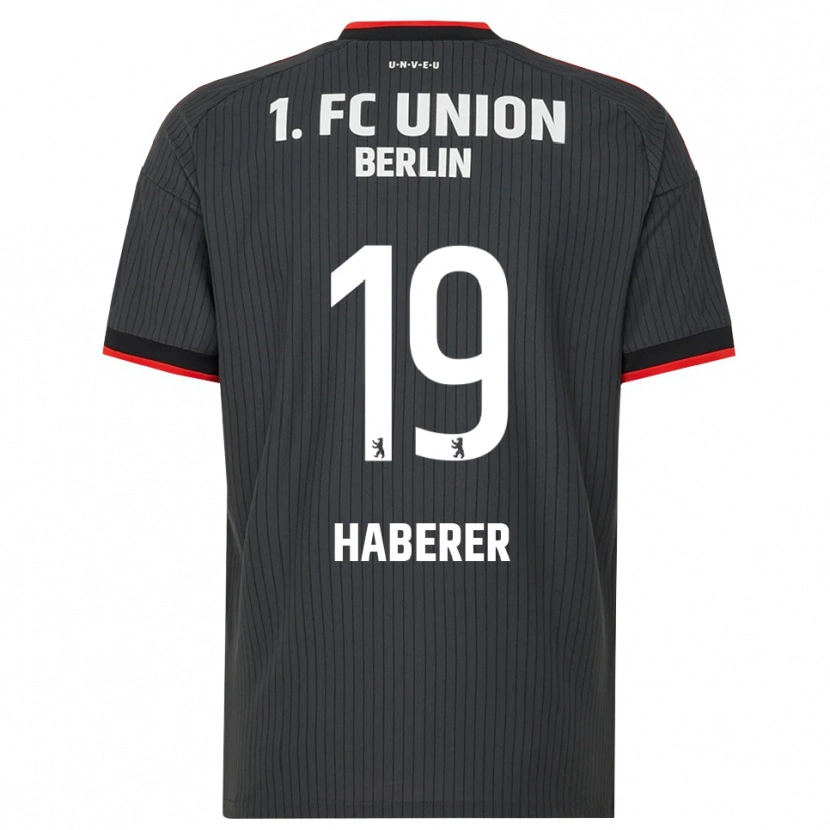 Danxen Niño Camiseta Janik Haberer #19 Negro Blanco Rojo 2ª Equipación 2026/27 La Camisa