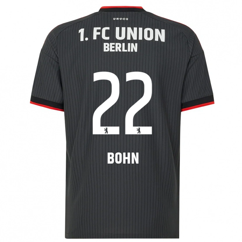 Danxen Niño Camiseta Oskar Bohn #22 Negro Blanco Rojo 2ª Equipación 2026/27 La Camisa