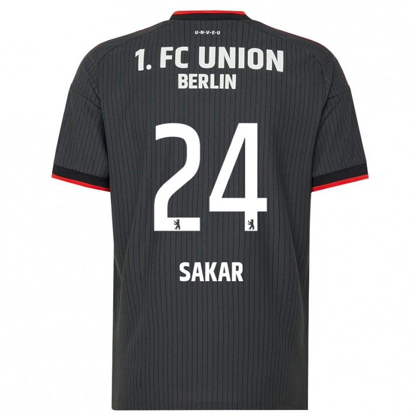 Danxen Niño Camiseta Fatma Sakar #24 Negro Blanco Rojo 2ª Equipación 2026/27 La Camisa