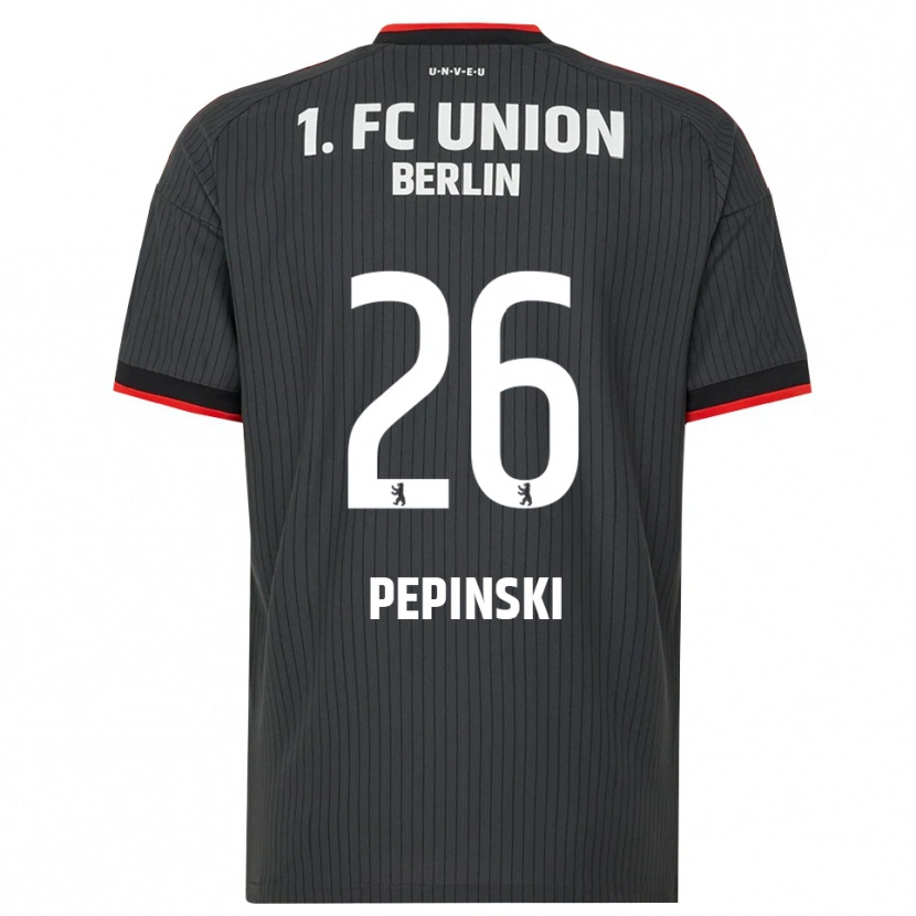 Danxen Niño Camiseta Louis Pepinski #26 Negro Blanco Rojo 2ª Equipación 2026/27 La Camisa