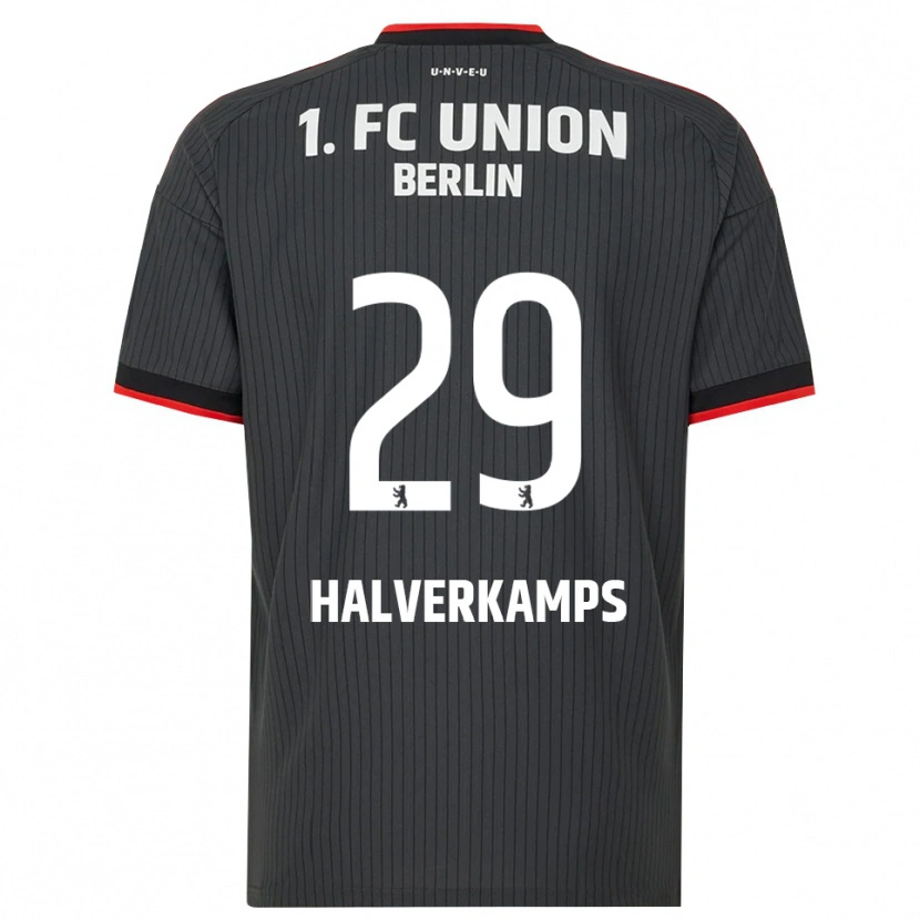 Danxen Niño Camiseta Antonia Halverkamps #29 Negro Blanco Rojo 2ª Equipación 2026/27 La Camisa