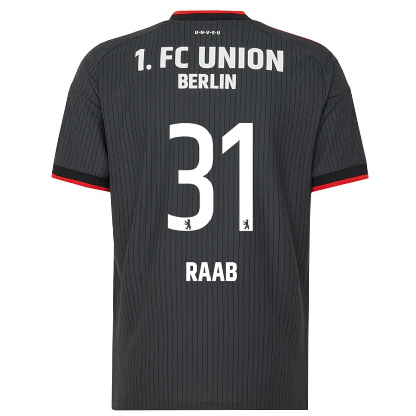 Danxen Niño Camiseta Matheo Raab #31 Negro Blanco Rojo 2ª Equipación 2026/27 La Camisa