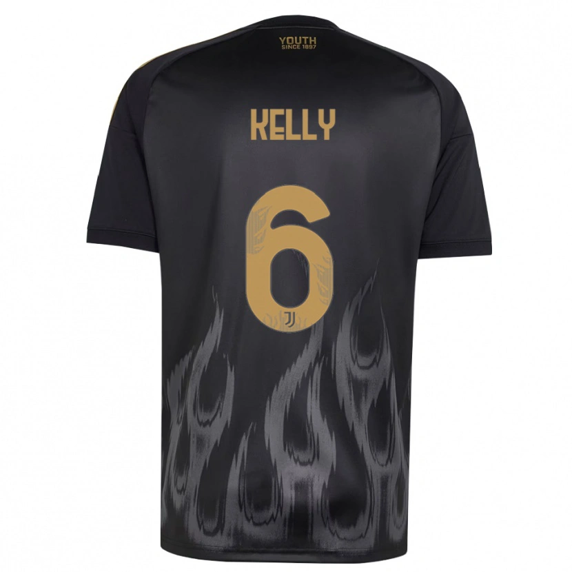 Danxen Niño Camiseta Lloyd Kelly #6 Negro Marrón Equipación Tercera 2026/27 La Camisa