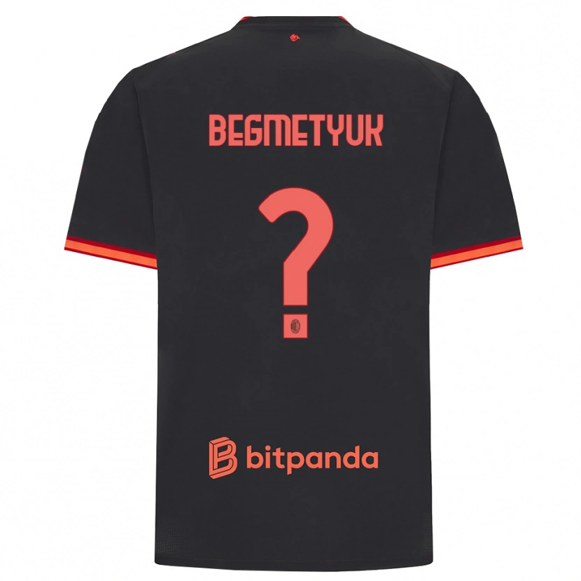 Danxen Niño Camiseta Bogdan Begmetyuk #0 Rojo Negro Equipación Tercera 2026/27 La Camisa