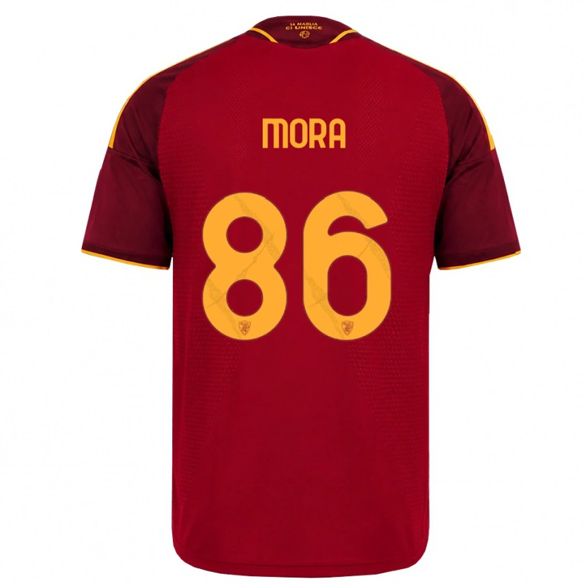 Danxen Hombre Camiseta Rodrigo Mora #86 Rojo Dorado Amarillo 1ª Equipación 2026/27 La Camisa