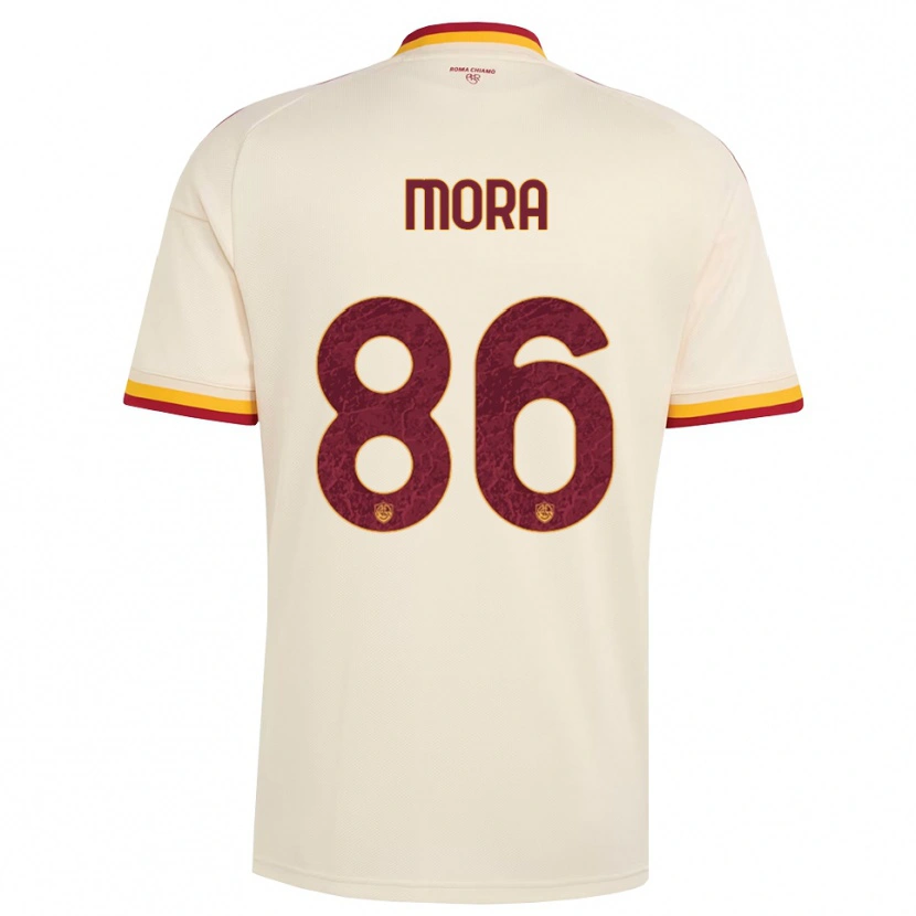 Danxen Hombre Camiseta Rodrigo Mora #86 Champán Rojo Amarillo 2ª Equipación 2026/27 La Camisa