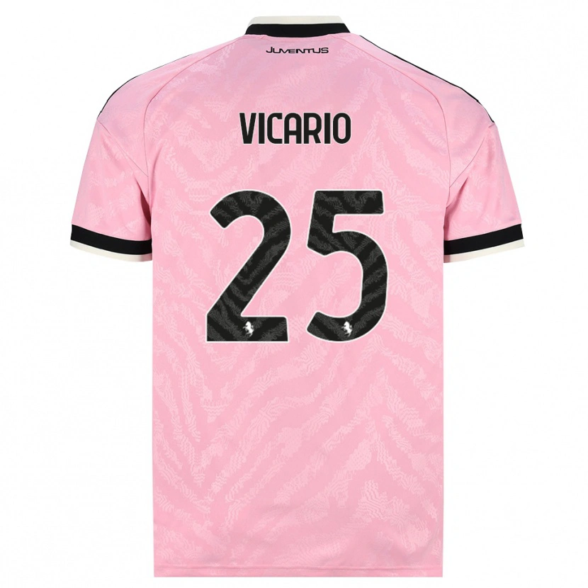 Danxen Hombre Camiseta Guglielmo Vicario #25 Rosa Negro 2ª Equipación 2026/27 La Camisa