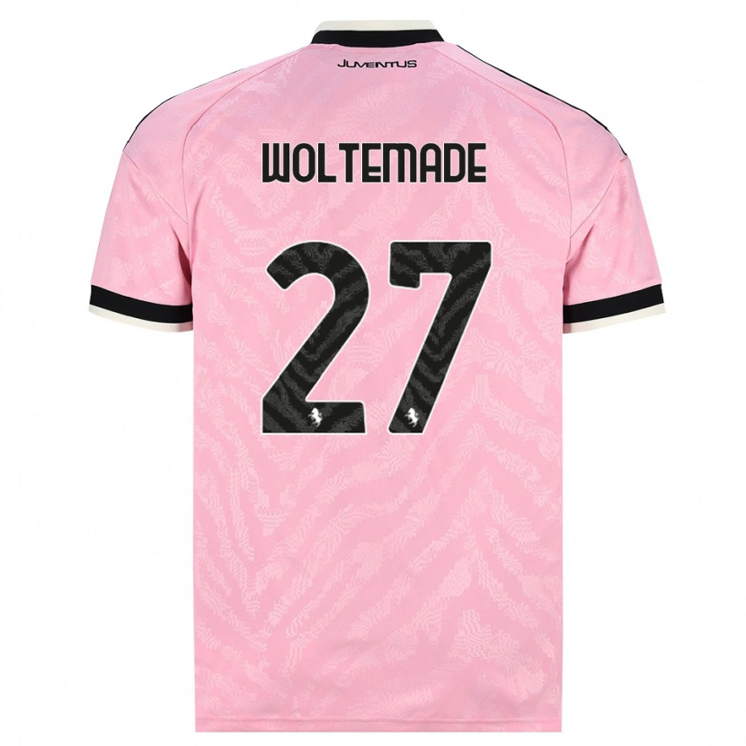 Danxen Hombre Camiseta Nick Woltemade #27 Rosa Negro 2ª Equipación 2026/27 La Camisa