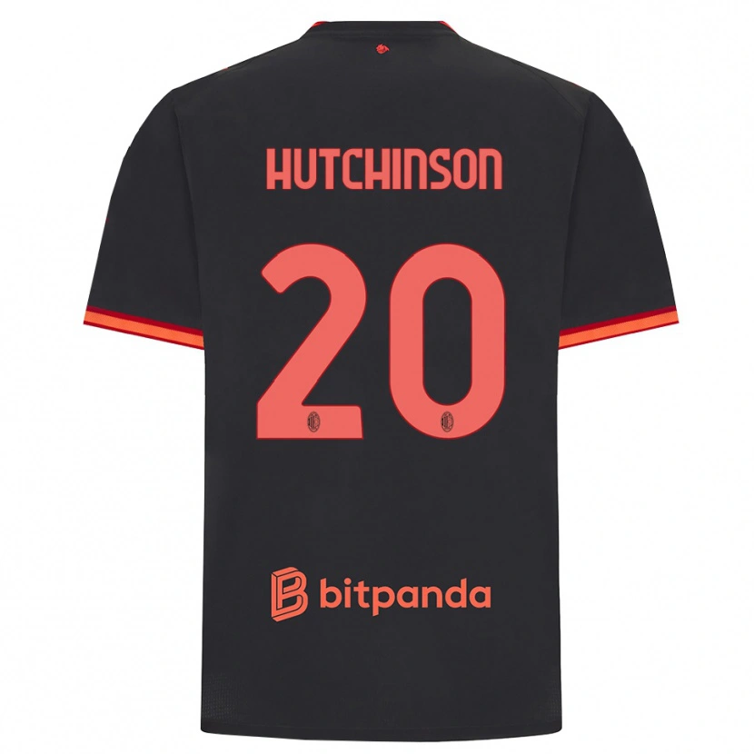 Danxen Hombre Camiseta Omari Hutchinson #20 Rojo Negro Equipación Tercera 2026/27 La Camisa