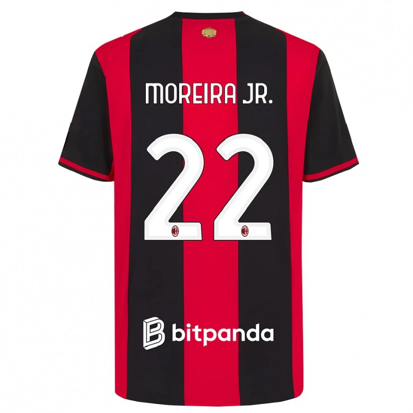 Danxen Hombre Camiseta Diego Moreira #22 Rojo Negro Blanco 1ª Equipación 2026/27 La Camisa