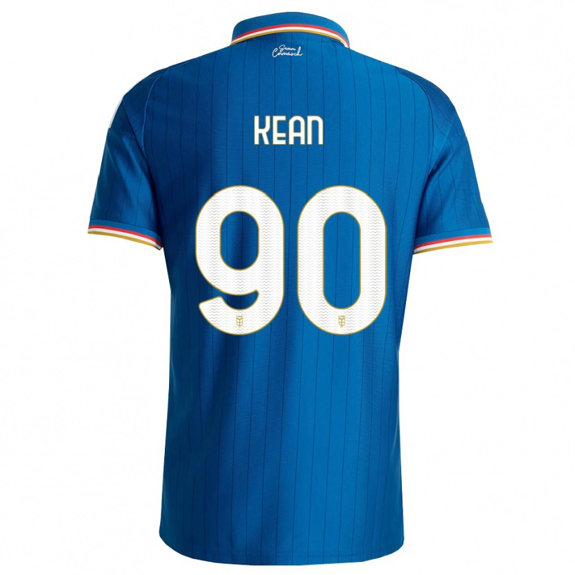 Danxen Hombre Camiseta Moise Kean #90 Azul Blanco Rojo 1ª Equipación 2026/27 La Camisa