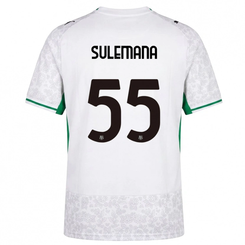 Danxen Hombre Camiseta Ibrahim Sulemana #55 Blanco Negro Verde 2ª Equipación 2026/27 La Camisa