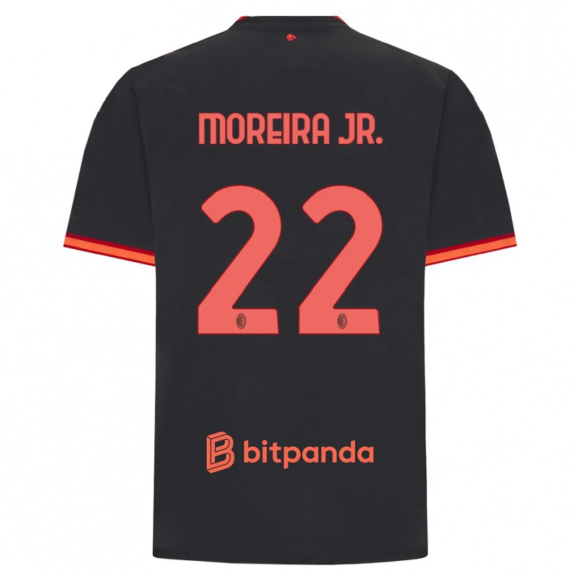 Danxen Hombre Camiseta Diego Moreira #22 Rojo Negro Equipación Tercera 2026/27 La Camisa