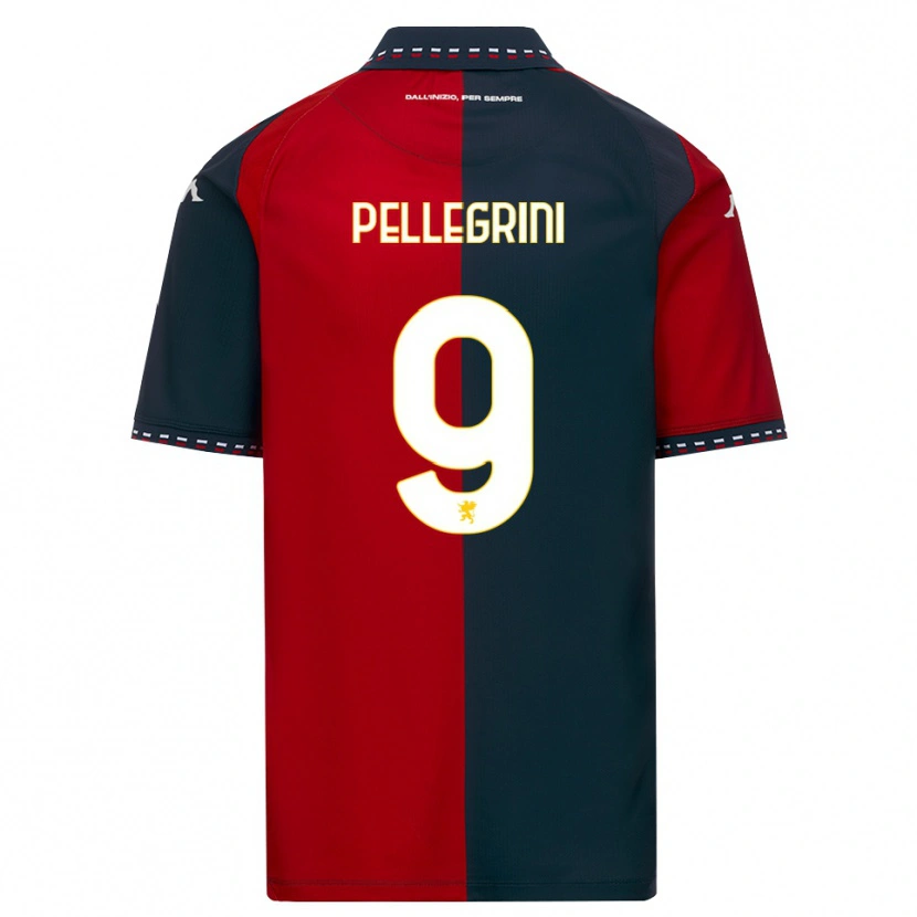 Danxen Hombre Camiseta Fernando Pellegrini #9 Rojo Negro Blanco 1ª Equipación 2026/27 La Camisa