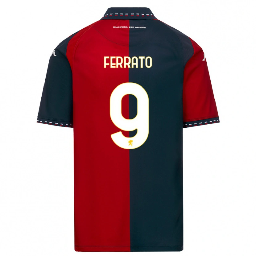 Danxen Hombre Camiseta Claudia Ferrato #9 Rojo Negro Blanco 1ª Equipación 2026/27 La Camisa