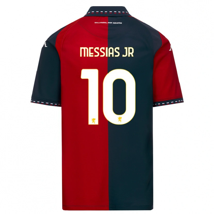 Danxen Hombre Camiseta Junior Messias #10 Rojo Negro Blanco 1ª Equipación 2026/27 La Camisa