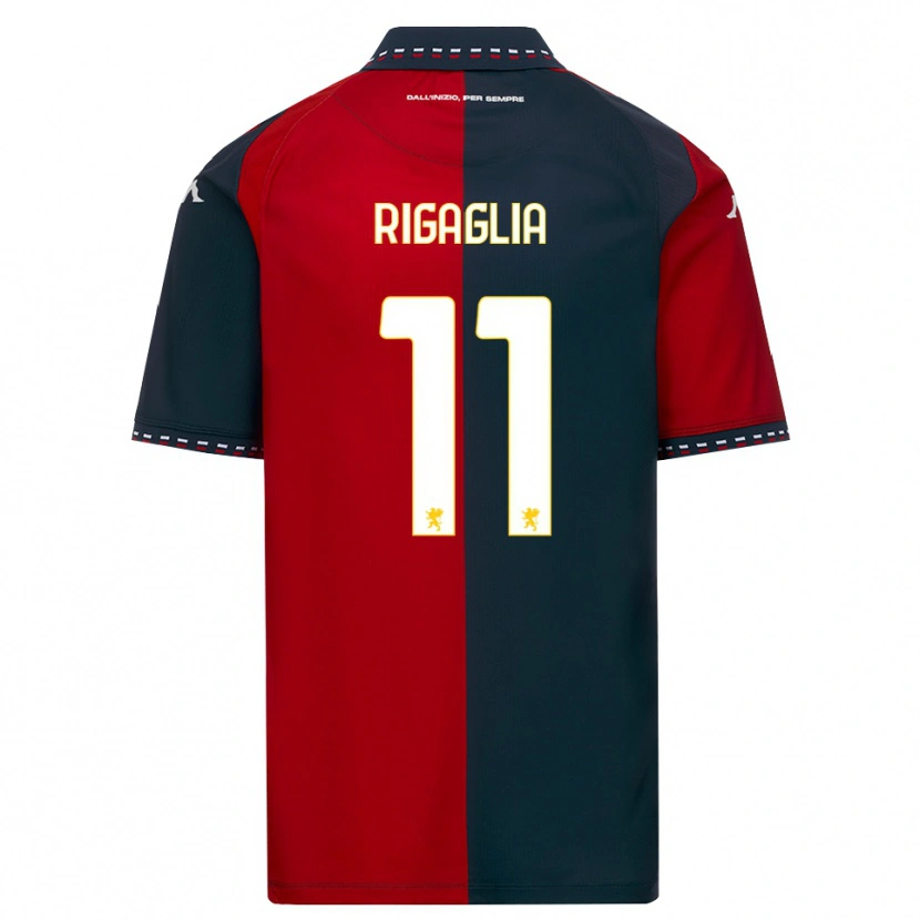 Danxen Hombre Camiseta Alison Rigaglia #11 Rojo Negro Blanco 1ª Equipación 2026/27 La Camisa