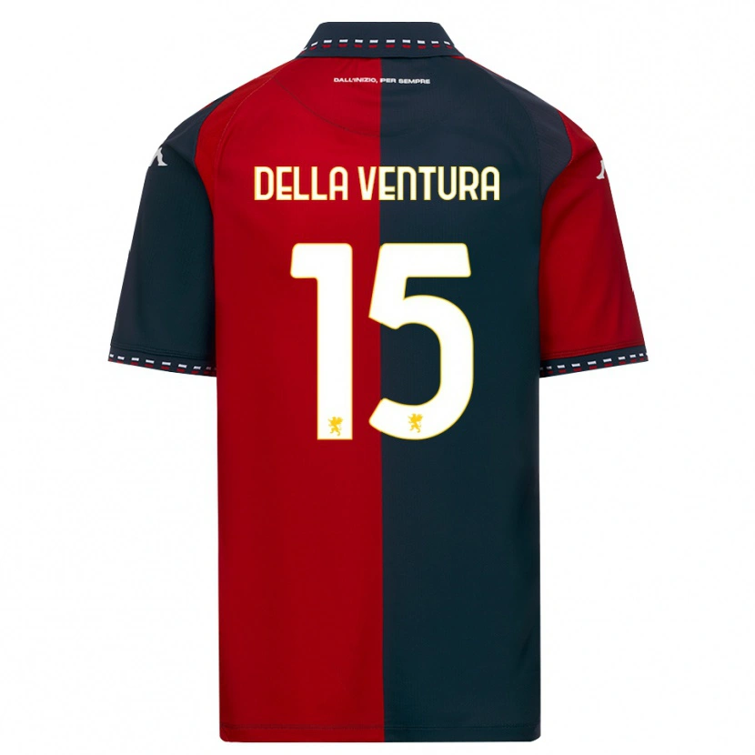 Danxen Hombre Camiseta Lorenzo Della Ventura #15 Rojo Negro Blanco 1ª Equipación 2026/27 La Camisa