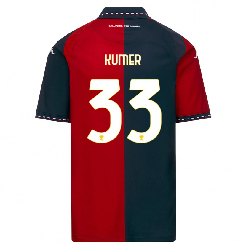 Danxen Hombre Camiseta Alin Kumer Celik #33 Rojo Negro Blanco 1ª Equipación 2026/27 La Camisa