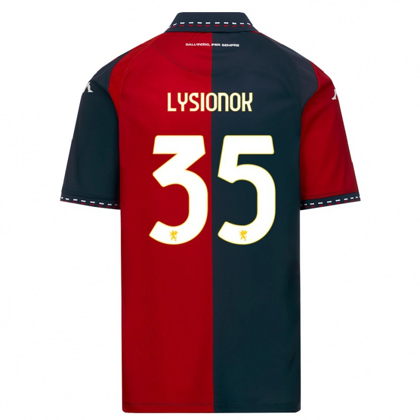 Danxen Hombre Camiseta Ernestas Lysionok #35 Rojo Negro Blanco 1ª Equipación 2026/27 La Camisa