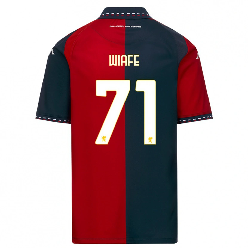 Danxen Hombre Camiseta Samuel Wiafe #71 Rojo Negro Blanco 1ª Equipación 2026/27 La Camisa