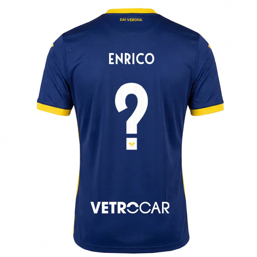 Danxen Hombre Camiseta Enrico Minucelli #0 Azul Real Amarillo Blanco 1ª Equipación 2026/27 La Camisa