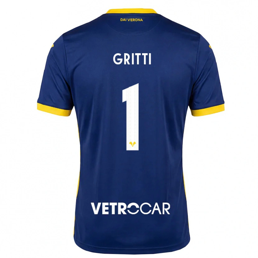 Danxen Hombre Camiseta Alessia Gritti #1 Azul Real Amarillo Blanco 1ª Equipación 2026/27 La Camisa