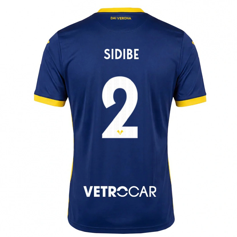 Danxen Hombre Camiseta Amoro Sidibe #2 Azul Real Amarillo Blanco 1ª Equipación 2026/27 La Camisa