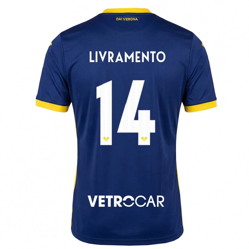 Danxen Hombre Camiseta Dailon Livramento #14 Azul Real Amarillo Blanco 1ª Equipación 2026/27 La Camisa