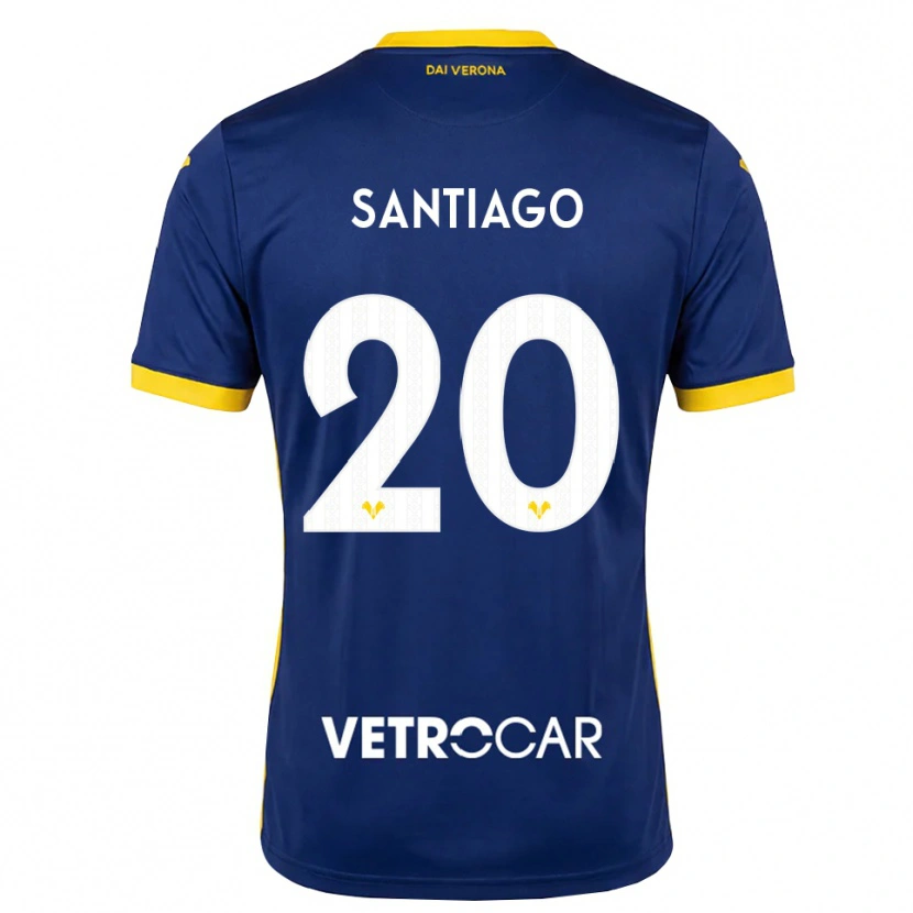 Danxen Hombre Camiseta Yellu Santiago #20 Azul Real Amarillo Blanco 1ª Equipación 2026/27 La Camisa