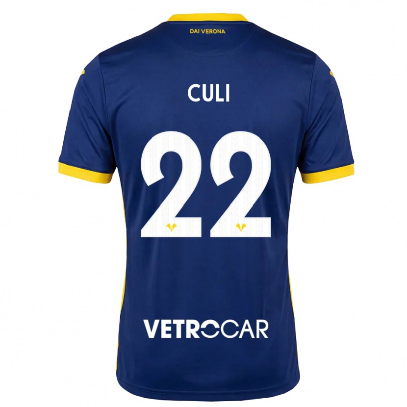 Danxen Hombre Camiseta Daniel Culi #22 Azul Real Amarillo Blanco 1ª Equipación 2026/27 La Camisa