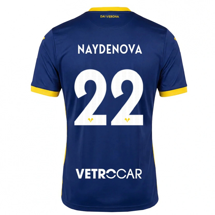 Danxen Hombre Camiseta Ivana Naydenova #22 Azul Real Amarillo Blanco 1ª Equipación 2026/27 La Camisa