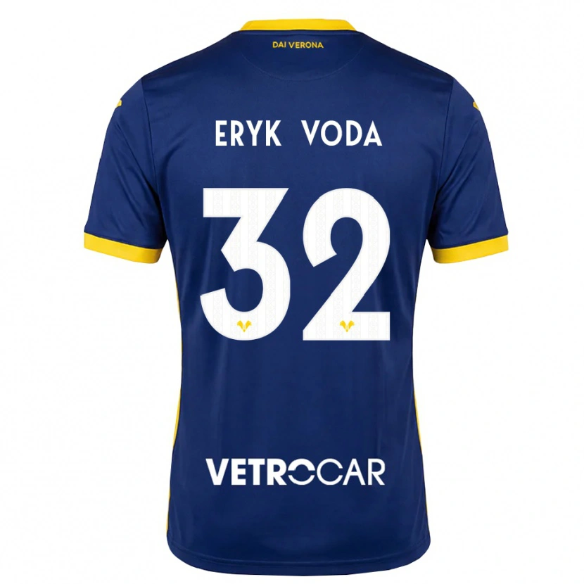 Danxen Hombre Camiseta Andrei Eryk Voda #32 Azul Real Amarillo Blanco 1ª Equipación 2026/27 La Camisa