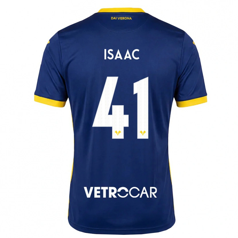 Danxen Hombre Camiseta Isaac Aguiar Tomich #41 Azul Real Amarillo Blanco 1ª Equipación 2026/27 La Camisa