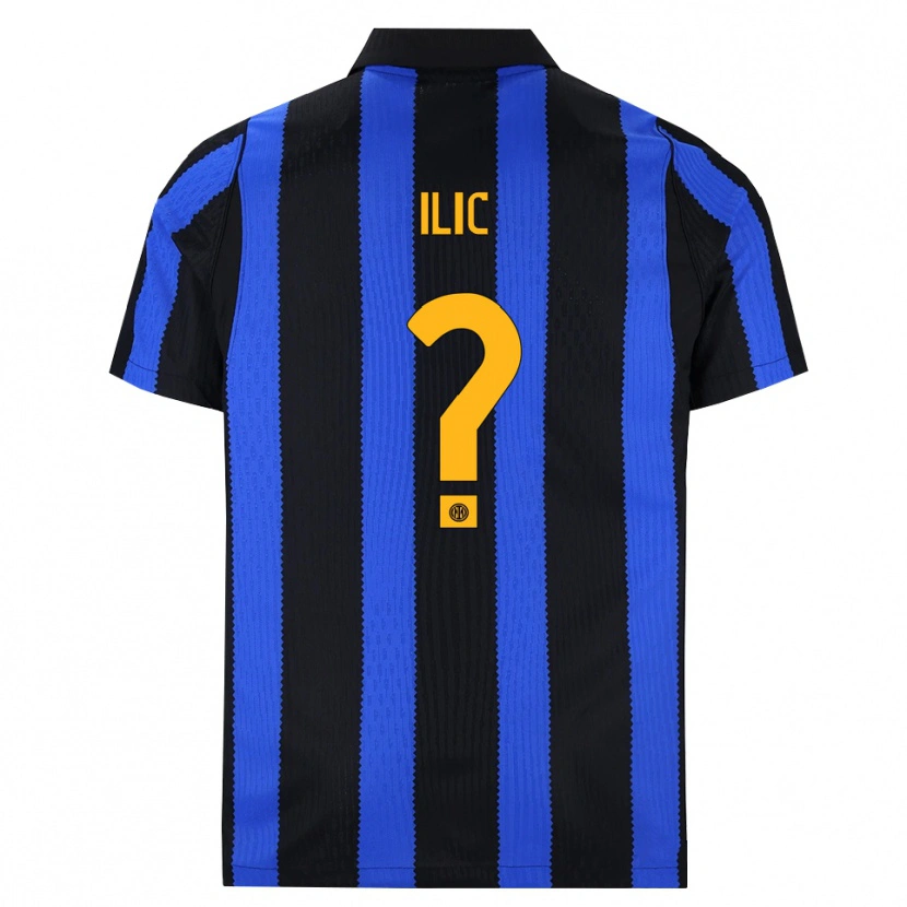 Danxen Hombre Camiseta Novak Ilic #0 Negro Azul Amarillo 1ª Equipación 2026/27 La Camisa
