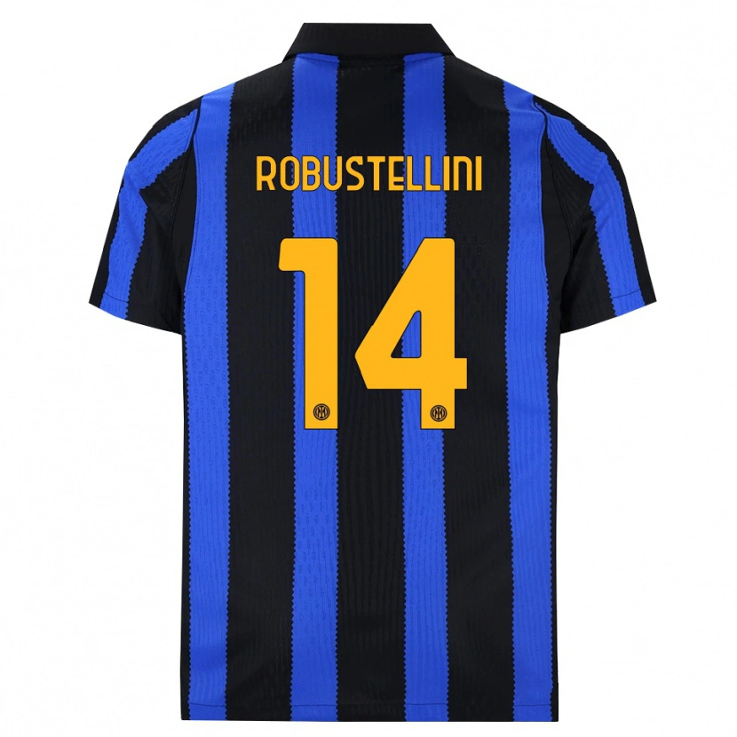 Danxen Hombre Camiseta Chiara Robustellini #14 Negro Azul Amarillo 1ª Equipación 2026/27 La Camisa