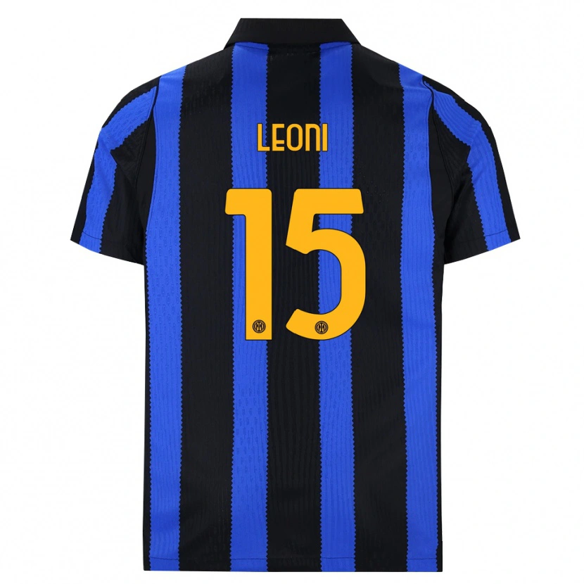 Danxen Hombre Camiseta Luca Leoni #15 Negro Azul Amarillo 1ª Equipación 2026/27 La Camisa
