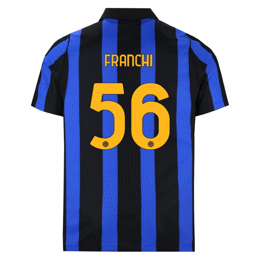 Danxen Hombre Camiseta Mirko Franchi #56 Negro Azul Amarillo 1ª Equipación 2026/27 La Camisa