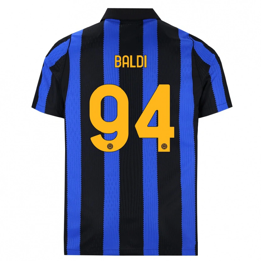 Danxen Hombre Camiseta Rachele Baldi #94 Negro Azul Amarillo 1ª Equipación 2026/27 La Camisa
